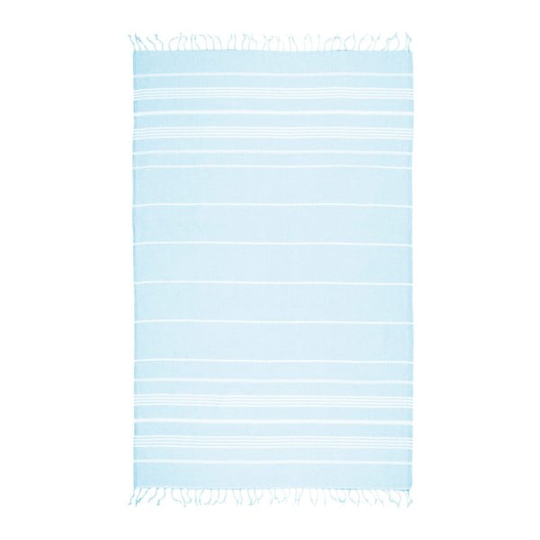Svetlomodrá osuška s prímesou bavlny Kate Louise Cotton Collection Classic Ice Blue, 100 × 180 cm