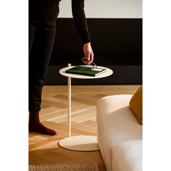 Oceľový okrúhly odkladací stolík 41x40 cm Ande – noo.ma-image-4