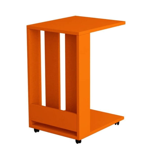 Odkladací stolík Edi, oranžový