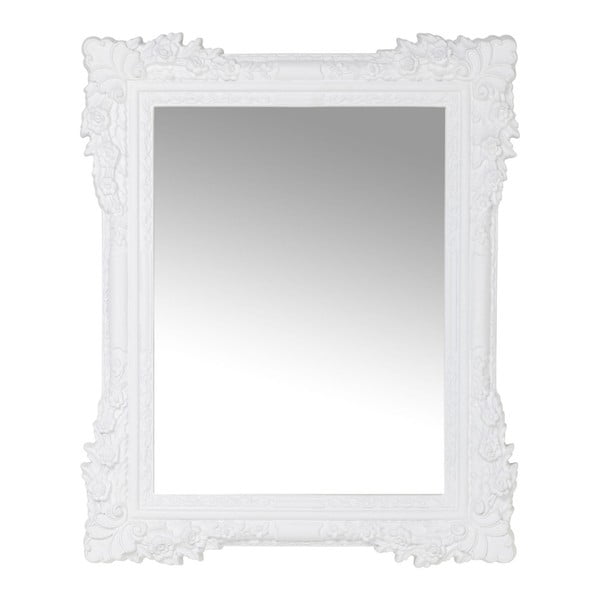 Biele nástenné zrkadlo Kare Design Fiore, 89 x 109 cm
