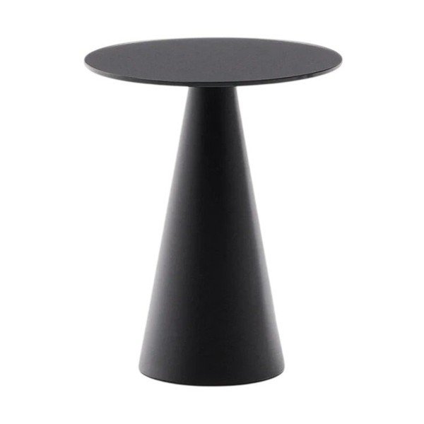 Okrúhly odkladací stolík so sklenenou doskou ø 30 cm Wilshire – Kave Home