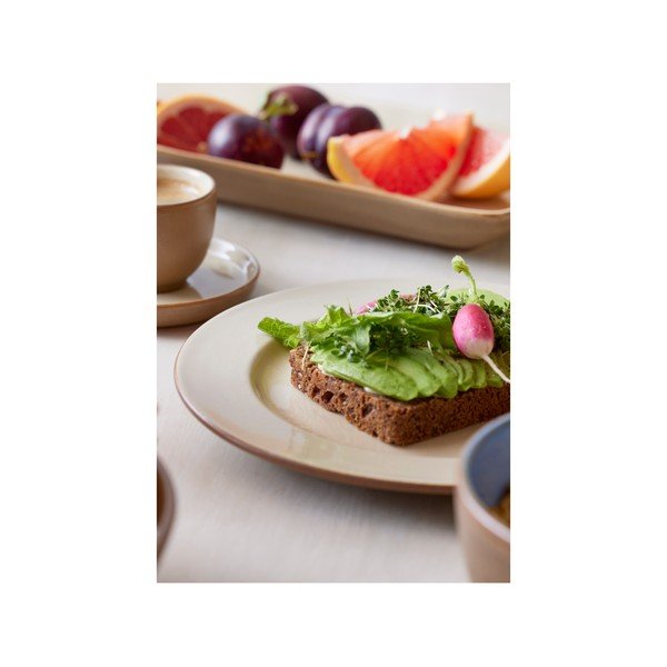 Béžový dezertný tanier z kameniny ø 22 cm - Bitz-image-2