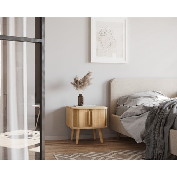 Nočný stolík v dekore duba Rove - Woodman-image-1