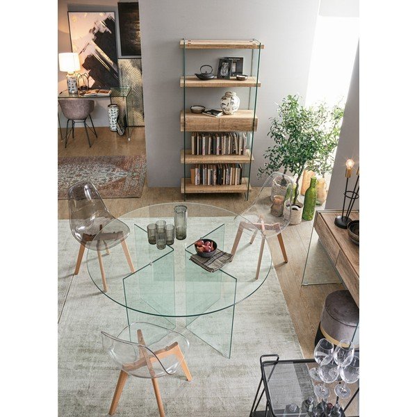 Sklenený okrúhly jedálenský stôl ø 130 cm Iride – Bizzotto-image-2