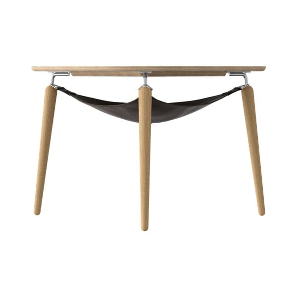 Okrúhly konferenčný stolík z dubového dreva v prírodnej farbe ø 80 cm Hang Out – UMAGE