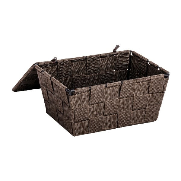 Hnedý košík s vekom Wenko Adria, 14 × 19 cm-image-1