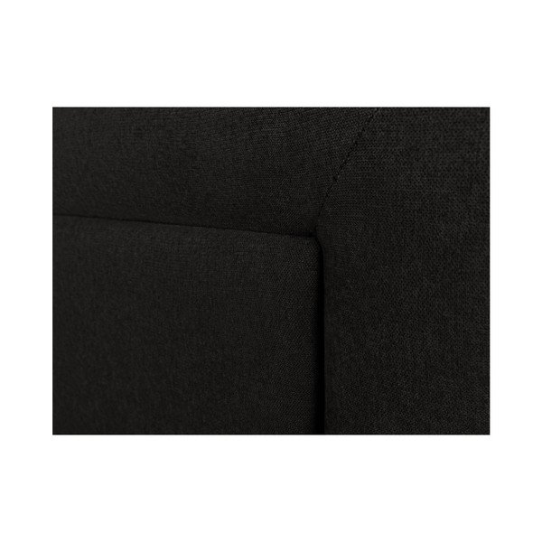 Čierne čelo postele Mazzini Sofas Ancona, 140 × 120 cm-image-2