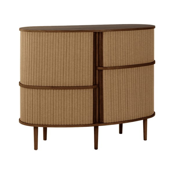 Hnedo-svetlohnedá skrinka v dekore duba s posuvnými dverami 120x100x50 cm Audacious – UMAGE-image-2