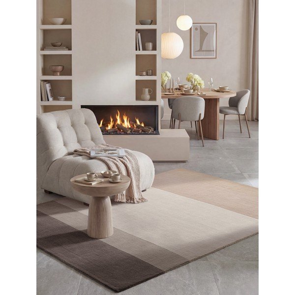 Hnedý/krémovobiely vlnený koberec 120x170 cm Edmund – Villeroy&Boch-image-3