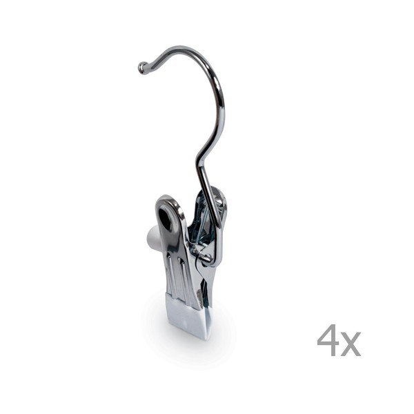 Sada 4 háčikov s klipom Domopak Hooks-image-1