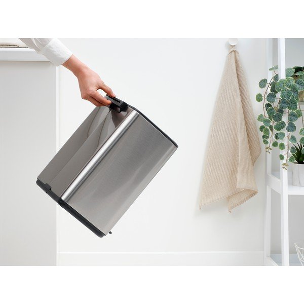 Pedálový oceľový odpadkový kôš v matne striebornej farbe 12 l Bo – Brabantia-image-2