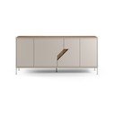 Komoda v dekore duba v krémovo-prírodnej farbe 180x80x40 cm Lilou – Marckeric