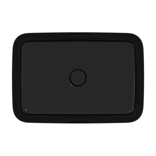 Lesklé čierne keramické umývadlo 55x38 cm Ipalyss – Ideal Standard-image-2