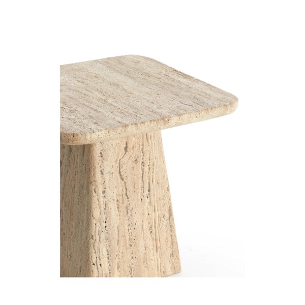 Odkladací stolík s doskou z kameňa 45x45 cm Kepami – Light & Living-image-4