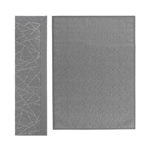 Svetlosivý koberec z PVC 180x250 cm Geo Silver – Casa Selección-image-1