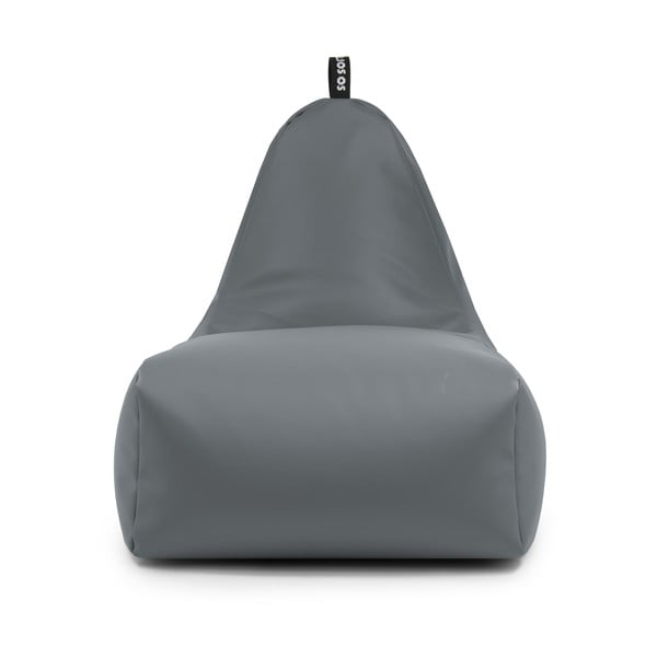 Sivý sedací vak z imitácie kože Chill XXL – So Soft?-image-1