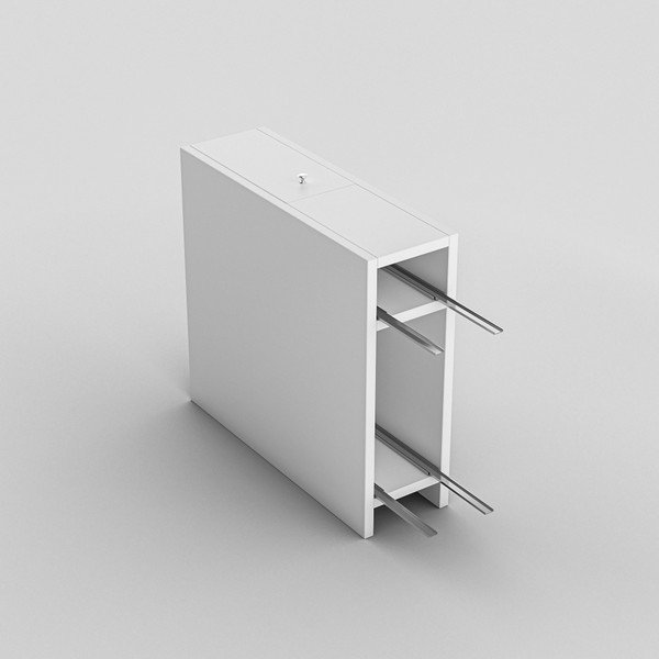 Biela kúpeľňová výsuvná skrinka Garetto Calencia White-image-4