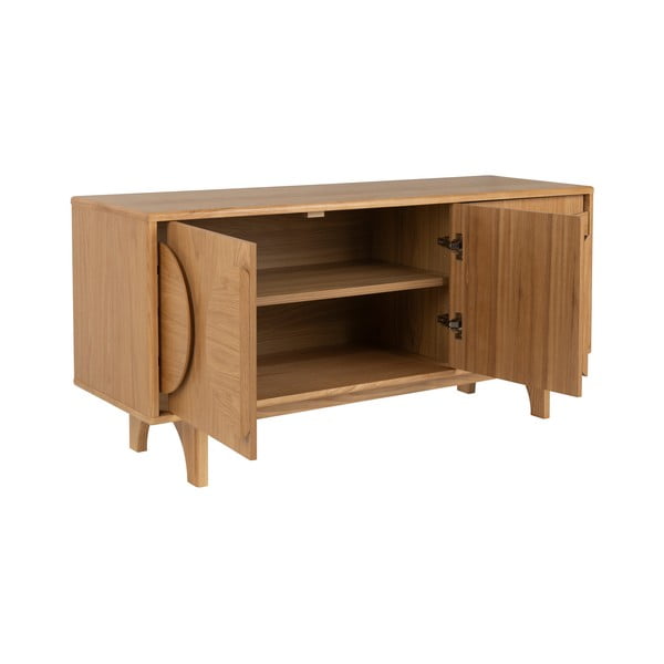 Nízka komoda v dekore duba v prírodnej farbe 120x58 cm Groove - Zuiver-image-3