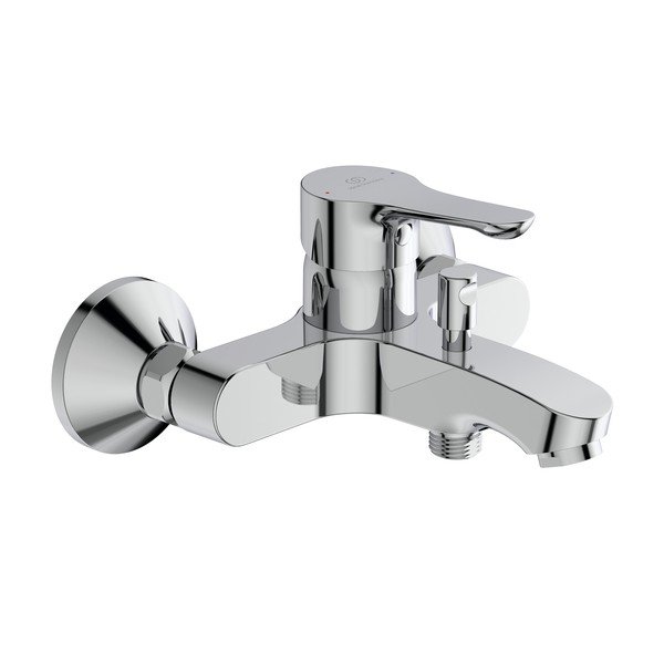 Vaňová nástenná batéria v lesklo striebornej farbe Alpha – Ideal Standard