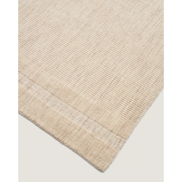 Krémový ručne tkaný vlnený koberec 160x230 cm Dalena – Kave Home-image-3