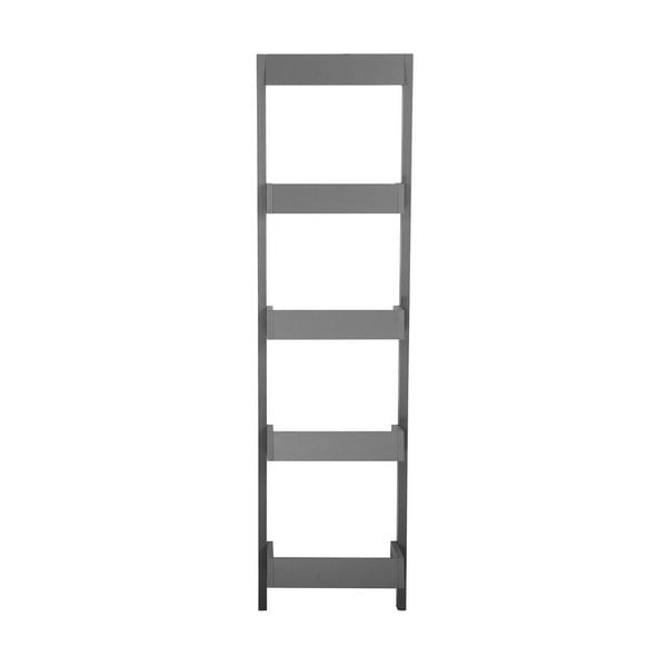 Tmavosivý rebrík s policami Monobeli Amy, výška 166 cm