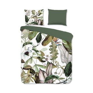 Flanelové obliečky na dvojlôžko Good Morning Flora, 200 x 220 cm