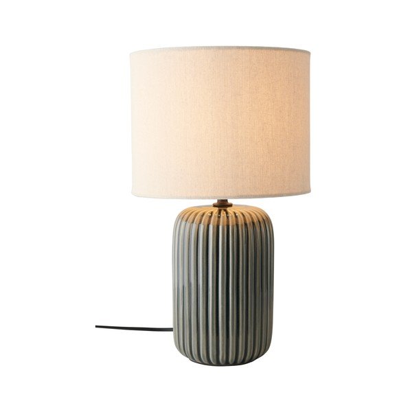 Sivá/béžová látková stolová lampa (výška  36 cm) Mizu – Ellos Home-image-3