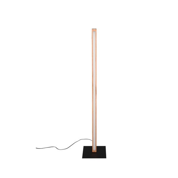 LED stojacia lampa v čierno-prírodnej farbe (výška 115 cm) Bellari – Trio