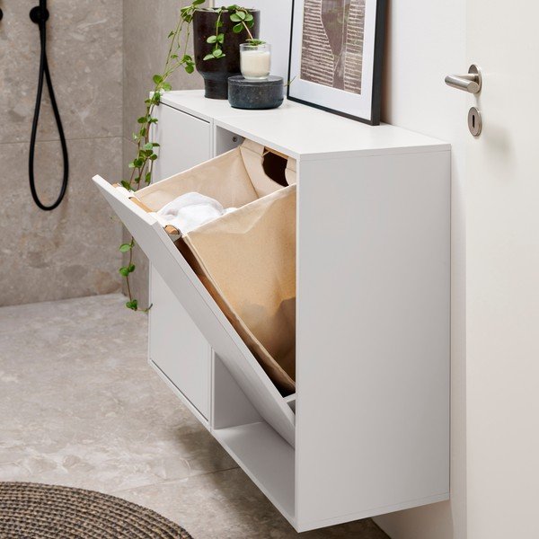 Biely nástenný kôš na bielizeň Laundry Box – ReCollector-image-2