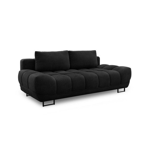 Čierna trojmiestna rozkladacia pohovka Windsor & Co Sofas Cumulus-image-3