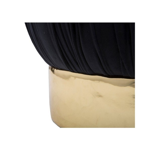 Čierny puf s úložným priestorom Mauro Ferretti Paris, ⌀ 41 cm-image-2