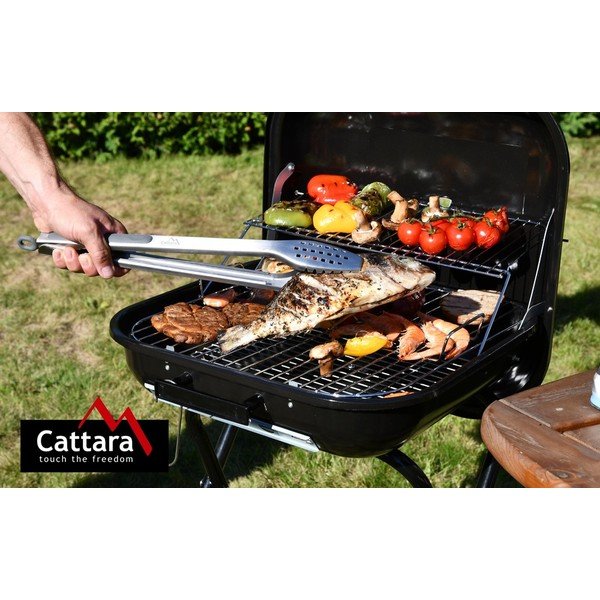 Oceľové grilovacie kliešte Cattara Shark-image-1