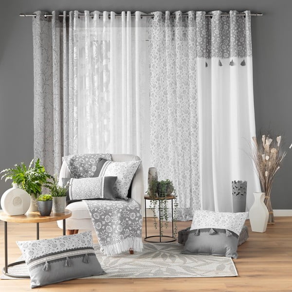 Sivá deka 125x150 cm Flavie – douceur d'intérieur-image-4