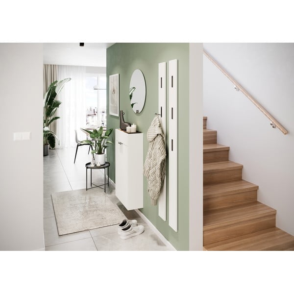 Biela skrinka v dekore duba 56x97x22 cm Ameca – Germania-image-1