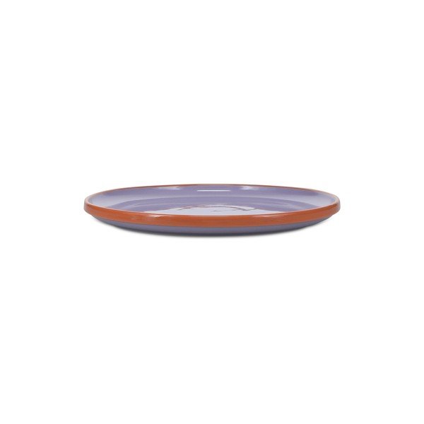 Oranžový/fialový kameninový tanier ø 26 cm Duo – ONA-image-3