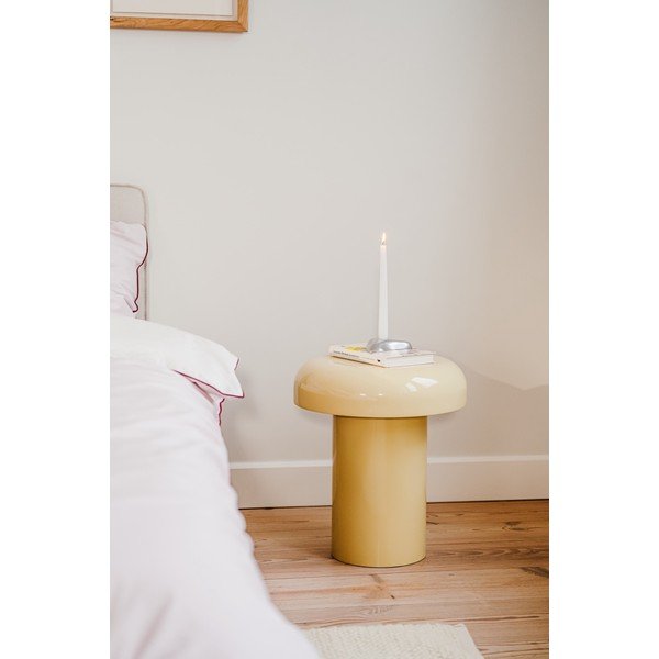 Oceľový okrúhly odkladací stolík ø 40 cm Miko – noo.ma-image-2