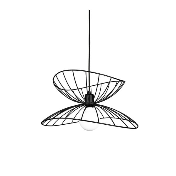 Čierne závesné svietidlo Globen Lighting Ray, ø 45 cm