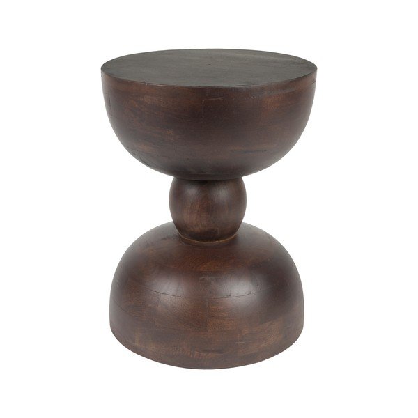 Okrúhly odkladací stolík z mangového dreva ø 30 cm Izzy – White Label