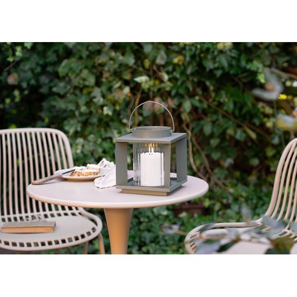 Kovový/sklenený lampáš (výška  20,5 cm) Lohals – House Nordic-image-2