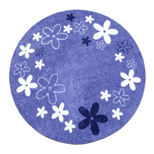 Detský fialový koberec Zala Living Flower, ⌀ 100 cm