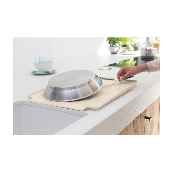 Béžový kovový odkvapkávač 49x38,5 cm – Brabantia-image-2