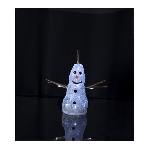 Svietiaca LED postavička Best Season Crystal Snowman