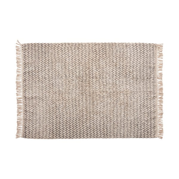 Sivý bavlnený koberec Hübsch Miranda, 127 × 180 cm