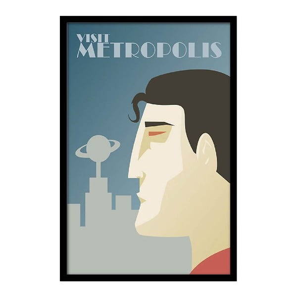 Plagát Visit Metropolis, 35x30 cm