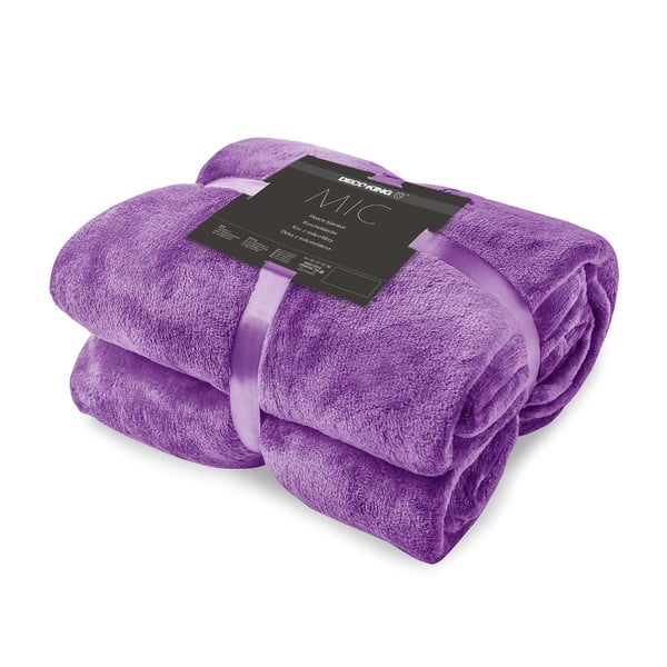 Fialová deka z mikrovlákna DecoKing Mic Nina, 70 × 150 cm-image-4