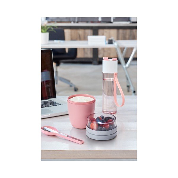 Ružový desiatový box na jogurt Mepal Ellipse-image-3