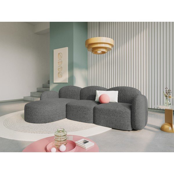 Tmavosivá rohová pohovka (ľavý roh) Blair – Micadoni Home-image-1