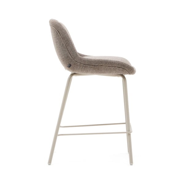 Barová stolička sivobéžová (výška sedadla 65 cm) Aimin – Kave Home-image-2