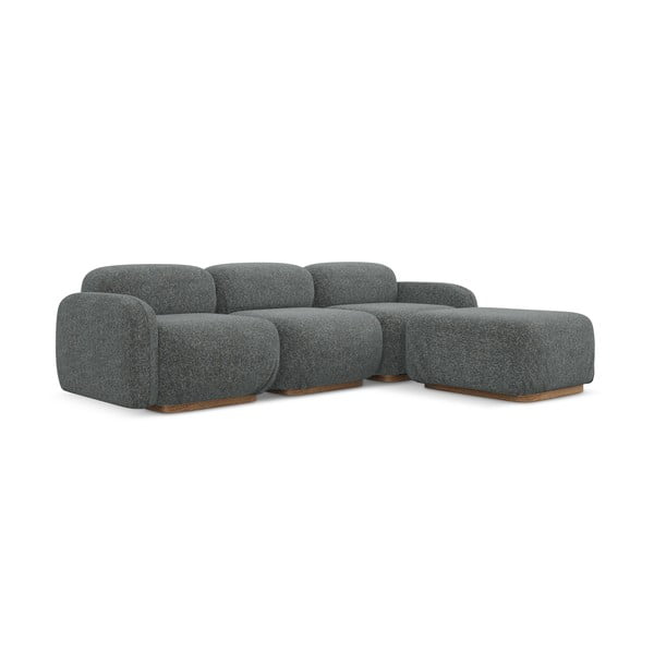 Sivá modulárna rohová pohovka (variabilná) Ailani – Makamii-image-1