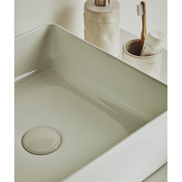 Biele keramické umývadlo 36,5x36,5 cm Ovara – Kave Home-image-2